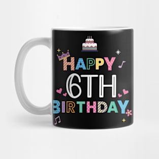 Happy Birthday 6. Geburtstag Mug